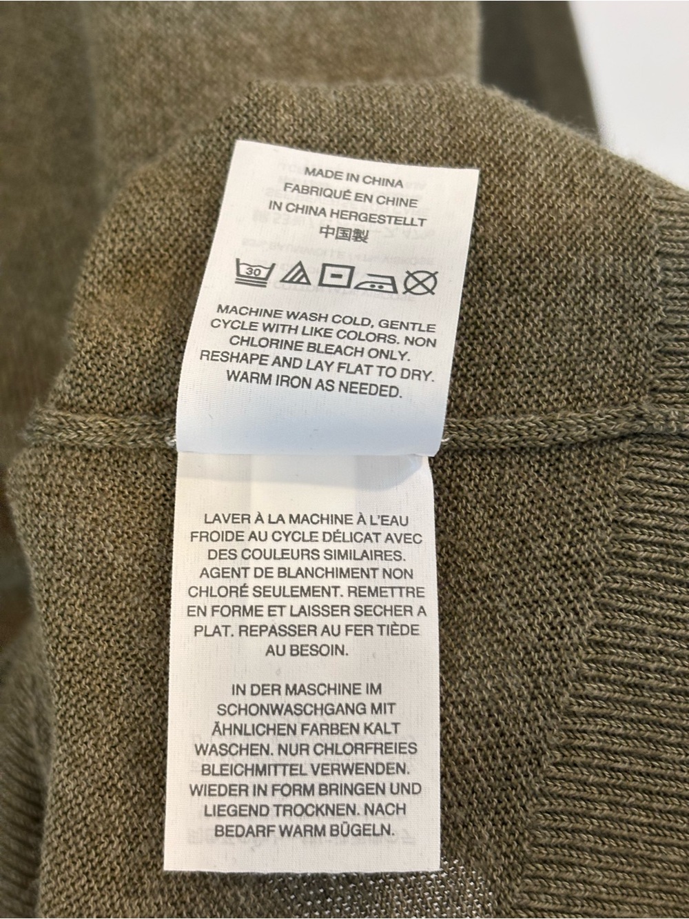 J. Crew Women’s Olive Green V-Neck Crop Cardigan Sweater | Medium - Picture 5 of 8